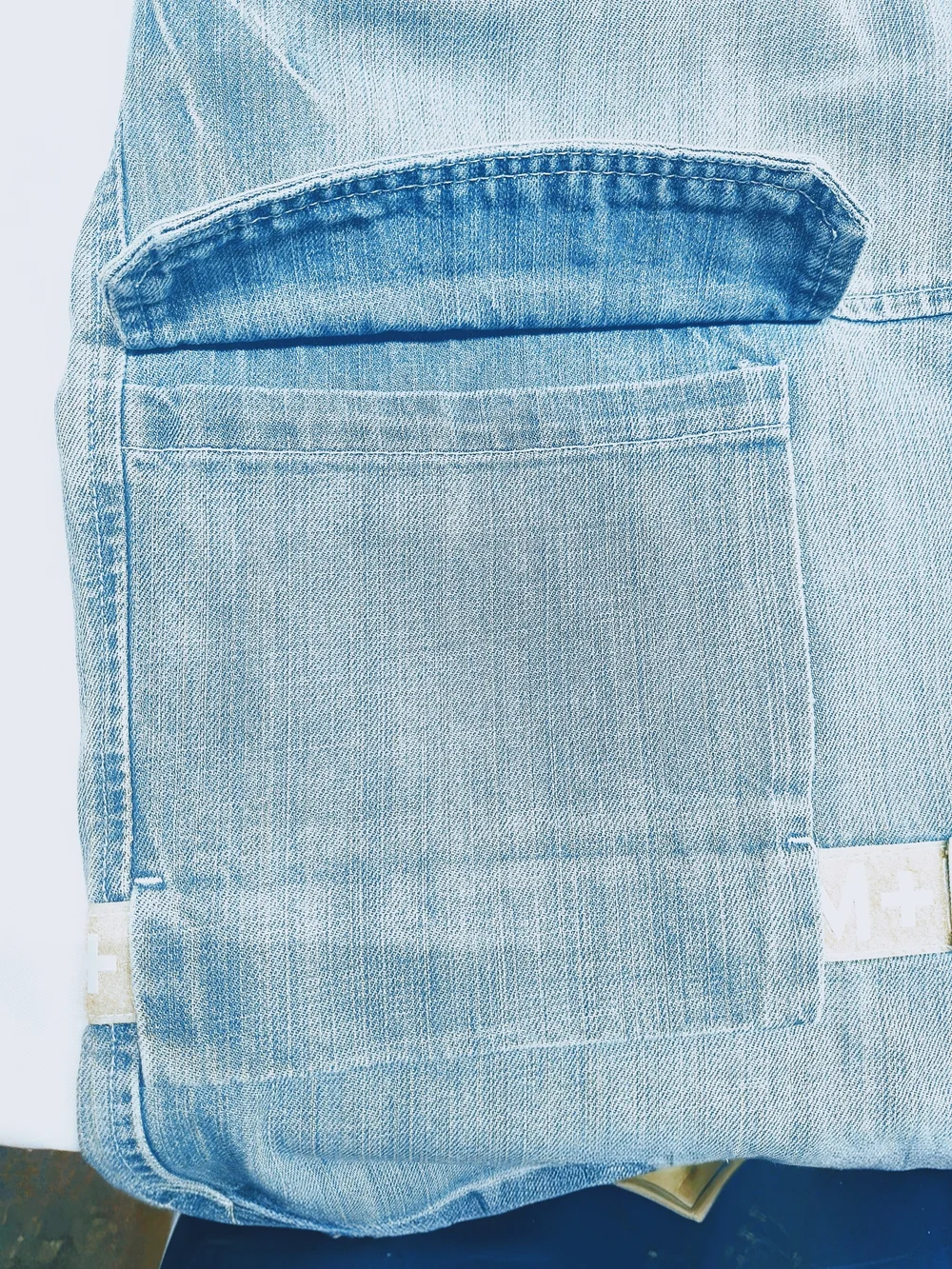 Vintage Rare Marithe Francois Girbaud Men's Denim Shuttle Tape Shorts Size 36